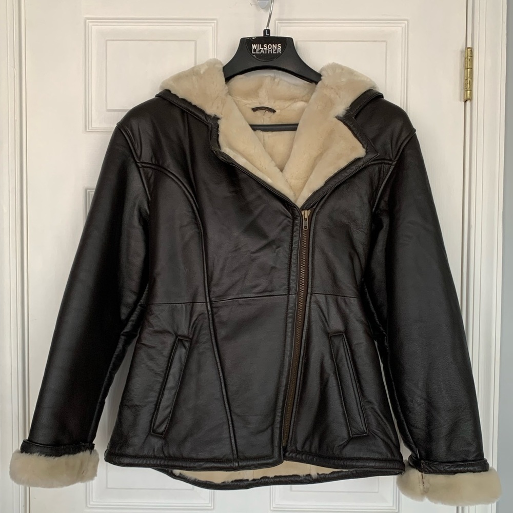 Wilsons Leather Vintage Hooded Jacket